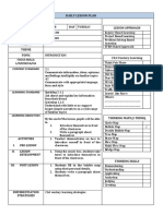 Daily Lesson Plan: I. Pre-Lesson II. Lesson Development