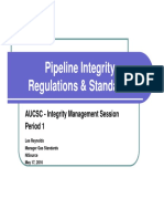 2016 AUCSC PIM - Period 1 - Pipeline Integrity Regulations & Standards - LReynolds