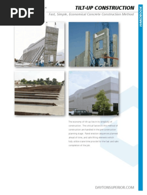 Dayton Superior Tilt-Up Construction PDF | PDF | Structural Load | Concrete