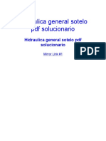 Hidraulica General Sotelo PDF Solucionario