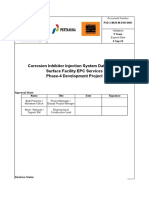 Corrosion Inhibitor Injection System Data Sheet Surface Facility EPC Services Phase-4 Development Project