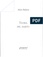 ALAIN BADIOU. Teoría del sujeto.pdf