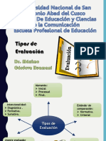 Tipos de Evaluacion