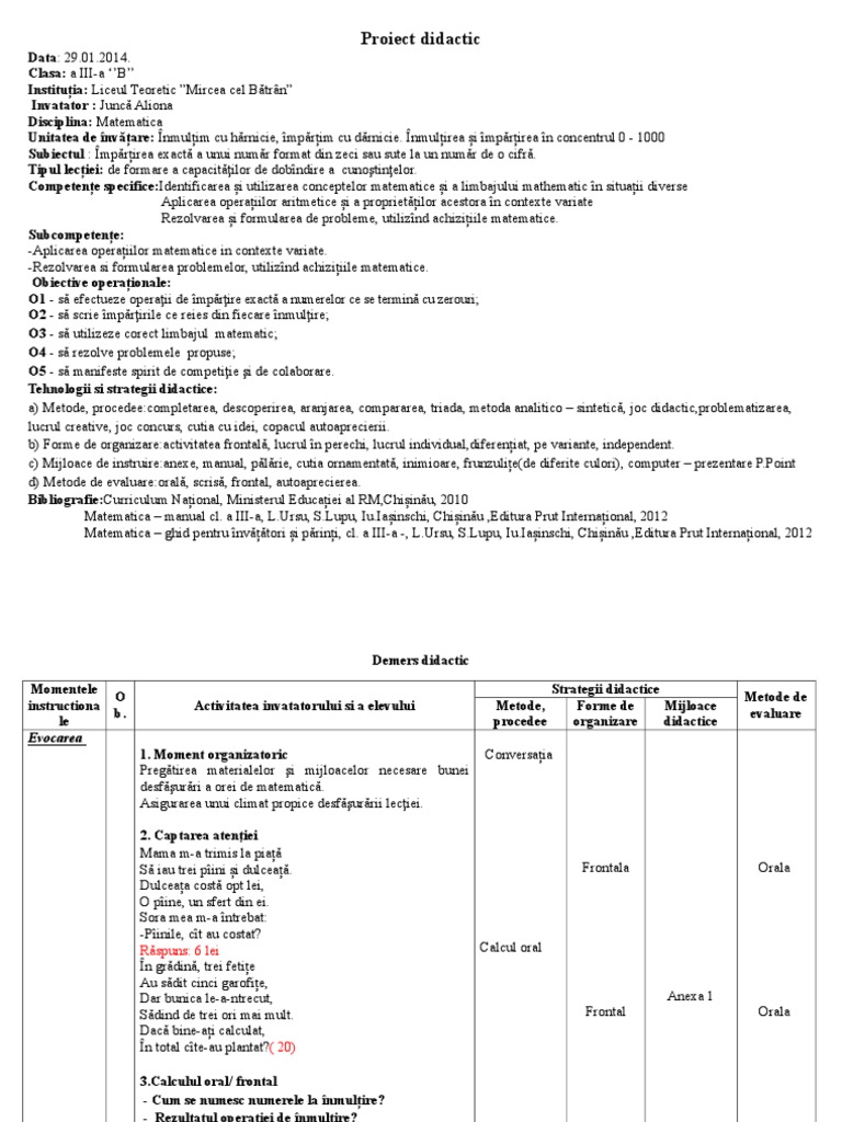 0 Matem 29 01 2014 Lectie Demonstrativa