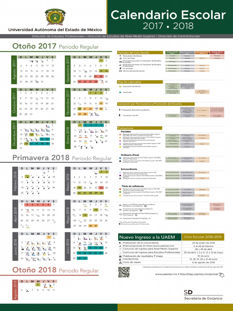 Calendario Escolar Uaemex 2019 2020 Calendario Escuelas Images and