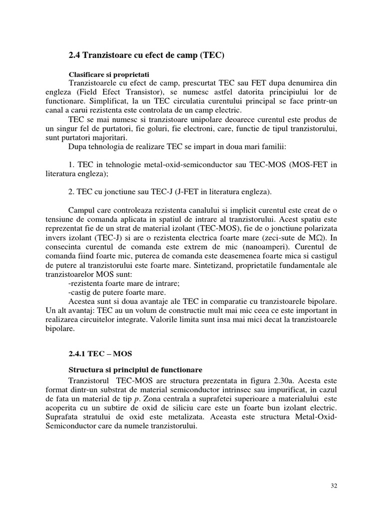 TecJ Tec MOS Si D. Optoelectronice PDF