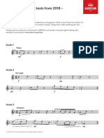 Flute Sight-Reading Tests From 2018 - A Sampler: Grade 1
