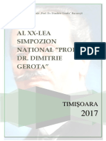 Simpozion SP Gerota Rezumate Ştiinţifice - Timişoara 2017 PDF