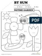 Color Sum Springtime Garden PDF