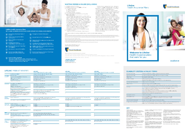 Lifeline Health Insurance Disclaimer | PDF | Business | Finance & Money ...