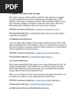 NPTEL Course Lectures and Transcripts | PDF