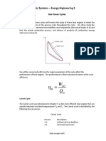 Gas Power Cycles Analysis