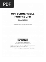 Download Harbor Freight 66 GPH pump 45303 by Tom SN36921779 doc pdf