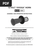 Harbor Freight “Oooga” horn 96291