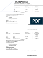 Rontgen Thorax PA Pre-operasi