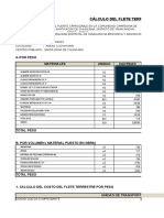 Calculo Flete Terrestre - Puente Cuchihuain