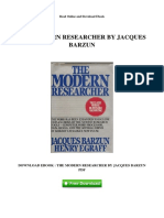 The Modern Researcher by Jacques Barzun