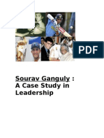 21974814 Leadership Case Study on Saurav Ganguly