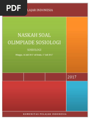 Naskah Soal Sosiologi