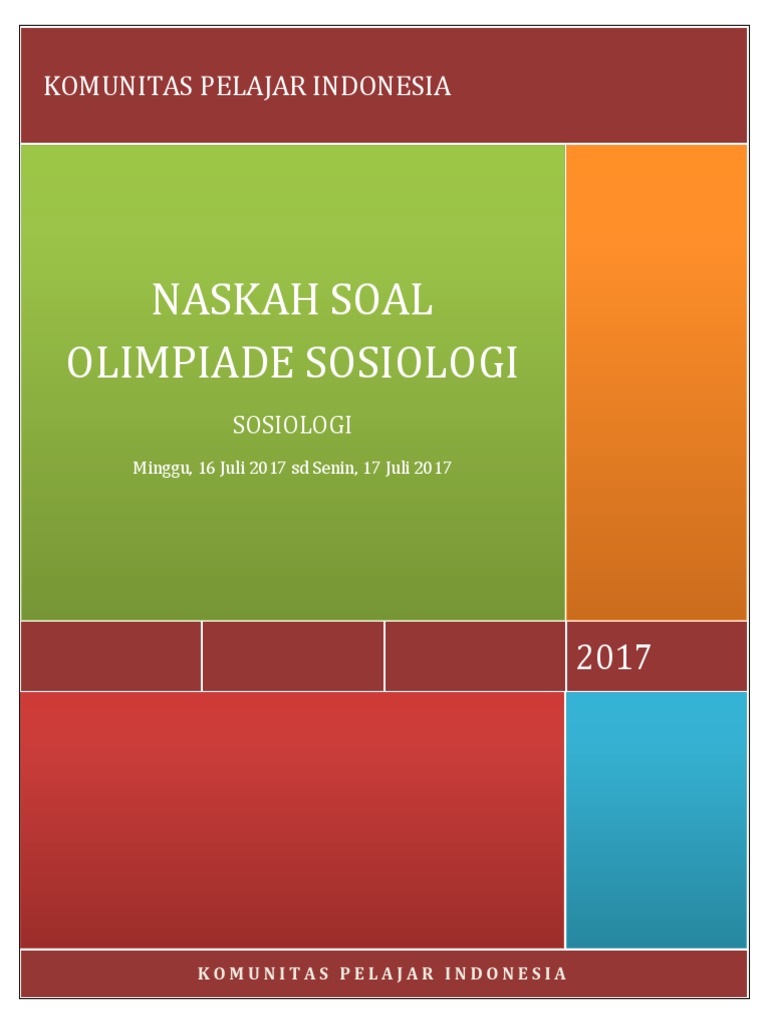 Naskah Soal Sosiologi