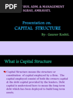 Download CAPITAL STRUCTURE by gauravkoshti SN36922260 doc pdf