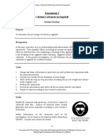 Experiment 3 Calcium Carbonate in Eggshell: Student Handout