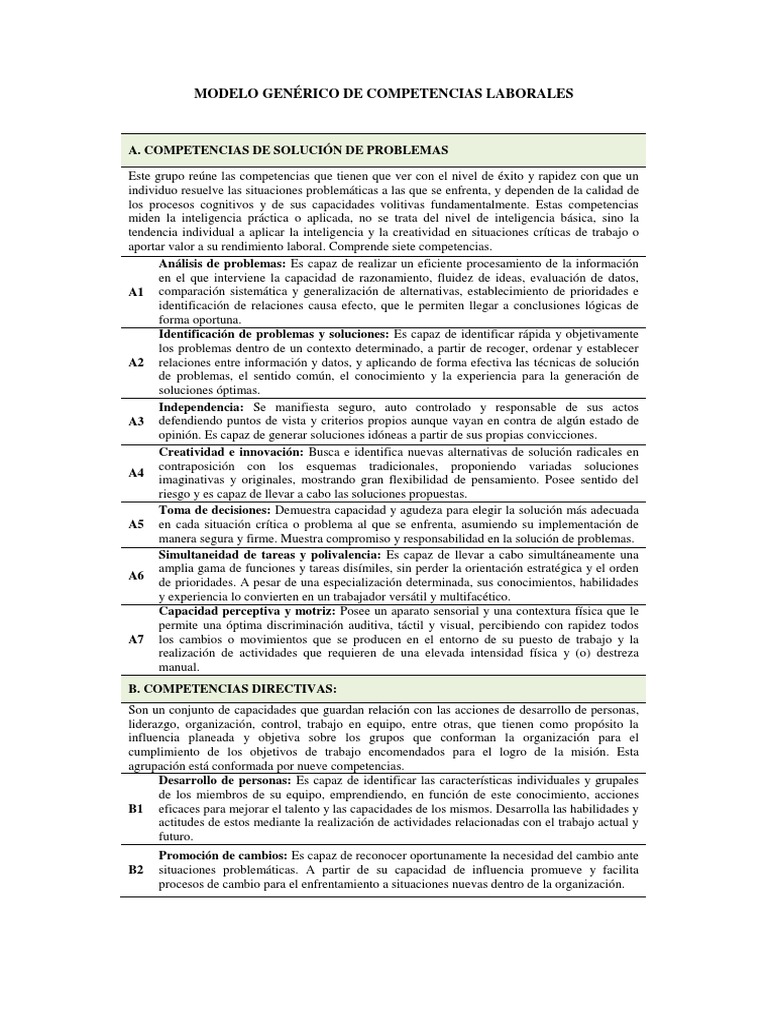 Manual de Competencias Laborales | PDF | Planificación | Toma de decisiones