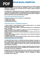 COMUNICACIÓN ASERTIVA