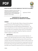 Alj's Ruling Denying Water Plus Third Motion To Dismiss 12-04-17