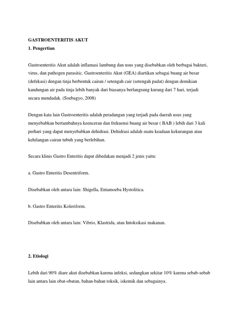 Gastroenteritis Akut PDF