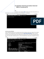 Cara Membuat Wireless Sharing Koneksi Internet SSH Di Windows 8 PDF