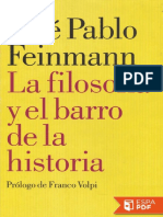 La Filosofia y El Barro de La h - Jose Pablo Feinmann