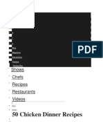 50 Chicken Dinner Recipes: Shows Chefs Recipes Restaurants Videos