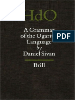 A Grammar of The Ugaritic Language Handbook of Oriental Studies Handbuch Der Orientalistik