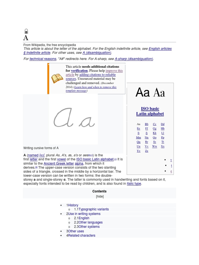 A Notation Latin Script