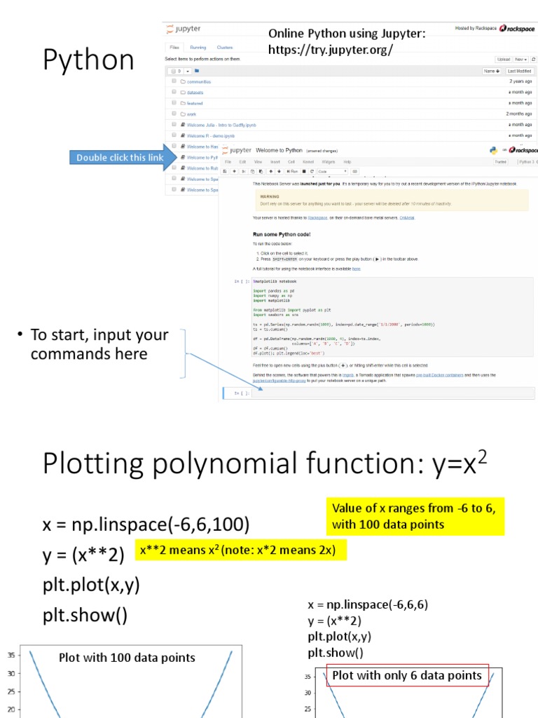 Python: - To Start, Input Your Commands Here | PDF