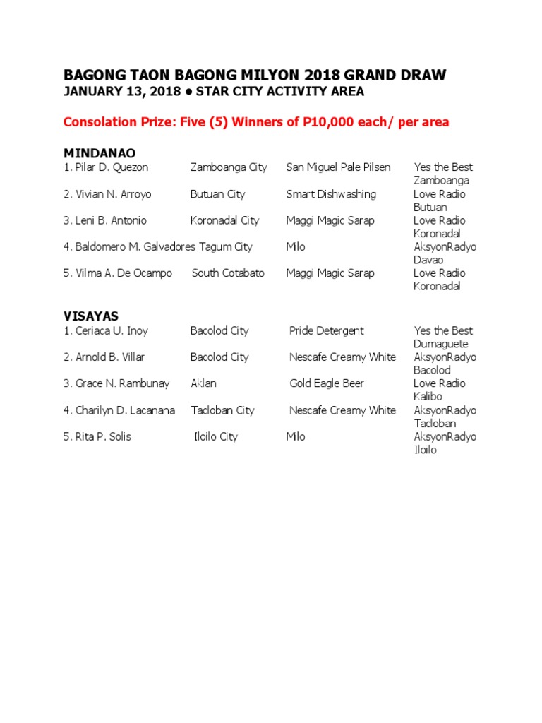 GD Winners PDF Leisure Sports