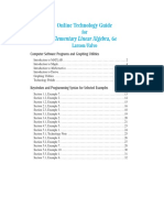 Elementary Linear Algebra, 6e: Online Technology Guide