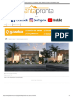 Planta de Casa Para Condomínio - Projet..., Modelos de Casas e Fachadas de Casas