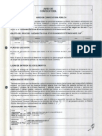 Aviso de Convocatoria Chalecos Blindados Policia Nacional