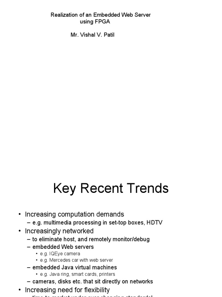 FPGA-Based Embedded Web Server Design | PDF | Field Programmable Gate ...