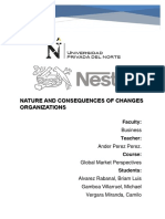 Nature and Consequences of Changes Organizations: Ander Perez Perez