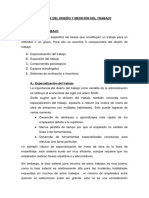 Análisis Del Diseño y Medición Del Trabajo