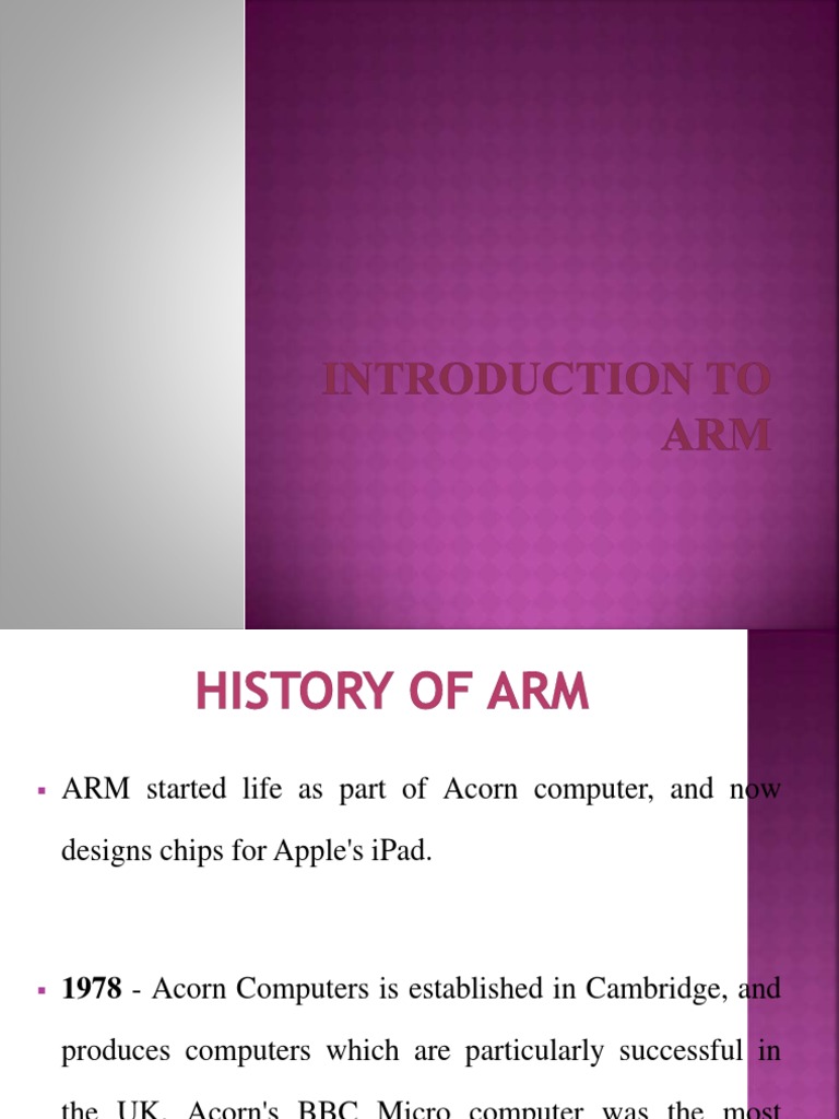 Armsravan 140618054148 Phpapp01 PDF Arm Architecture Microprocessor