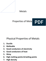 General Properties of Metals