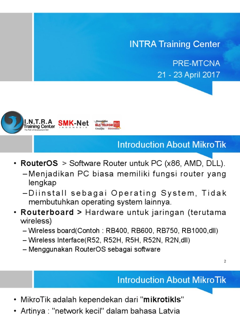 Konfigurasi MikroTik RB1000 dan Wireless | PDF