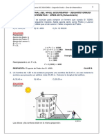 Solucionario ECE 2016 DREA 2º - Matemática