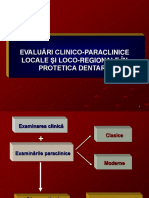 Evaluari Clinico-paraclinice Protetica Dentara