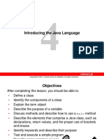 Introducing The Java Language