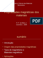 Propriedades Magnéticas Dos Materiais